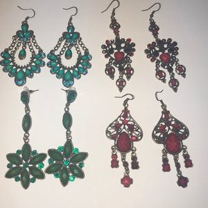 Gorgeous bohemian style Earrings! Lot of 4